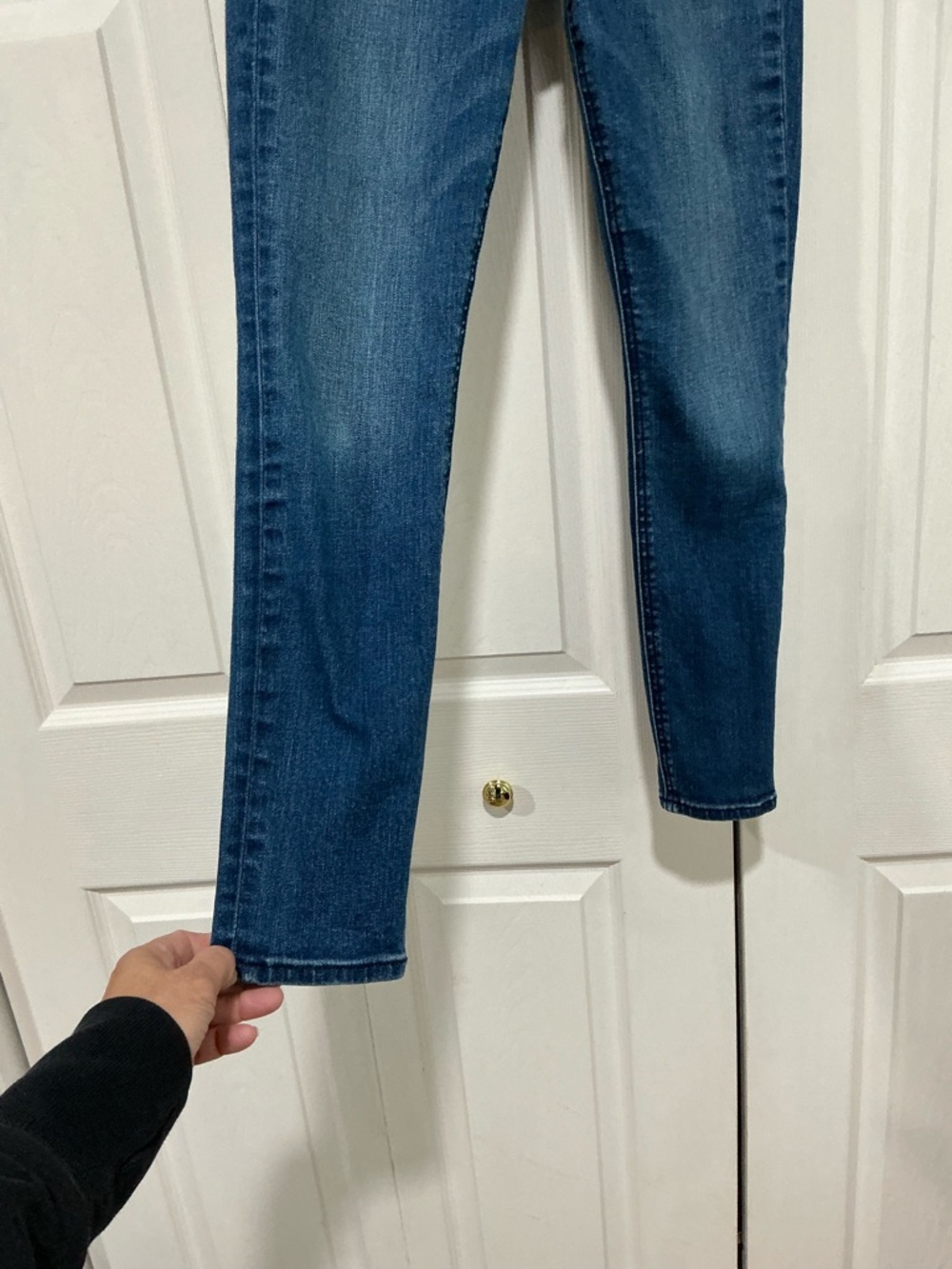 🤎 Rag & Bone Cate Mid-Rise Skinny Blue Denim Jeans - 0 / 25 - Picture 4 of 9